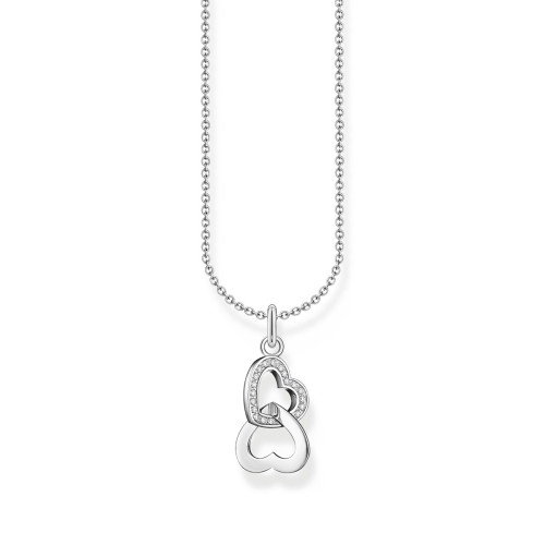 Luxoia - Thomas Sabo Halskette mit Anhänger verschlungene Herzen Silber - KE2267-051-14-L45V