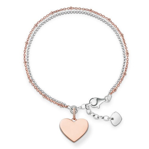 Luxoia - Thomas Sabo Armband Herz roségold silber - LBA0102-415-12-L19,5V