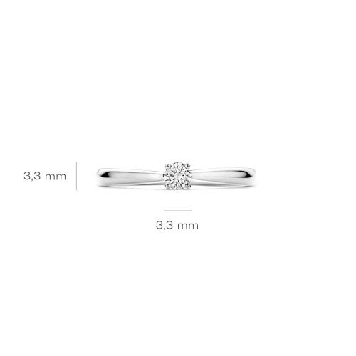 Luxoia - Blush Lab Diamonds Ring 14k Weissgold - LG1000W