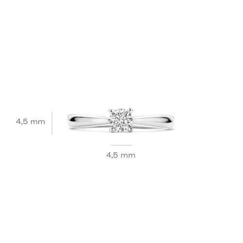 Luxoia - Blush Lab Diamonds Ring 14k Weissgold - LG1002W