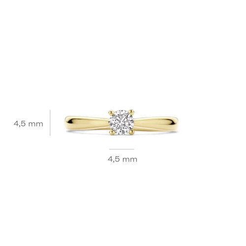 Luxoia - Blush Lab Diamonds Ring 14k Gelbgold - LG1002Y