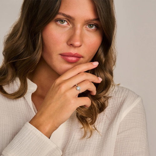 Luxoia - Blush Lab Diamonds Ring 14k Weissgold - LG1010W