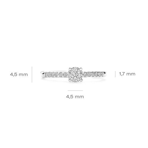 Luxoia - Blush Lab Diamonds Ring 14k Weissgold - LG1018W