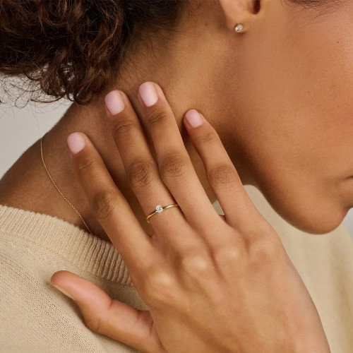 Luxoia - Blush Lab Diamonds Ring 14k Gelbgold - LG1028Y