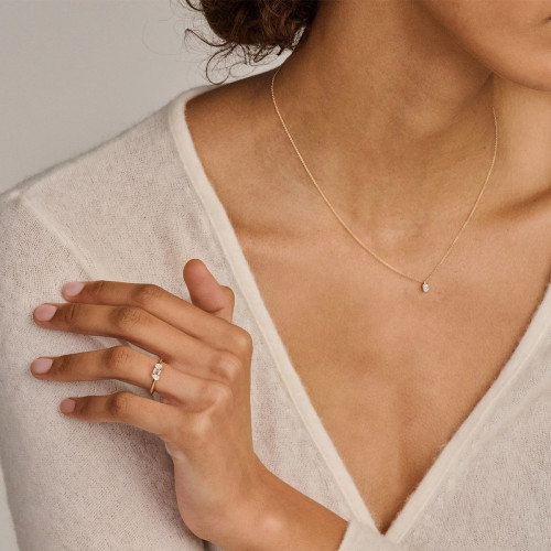 Luxoia - Blush Lab Diamonds Halskette 14k Gelbgold - LG3015Y