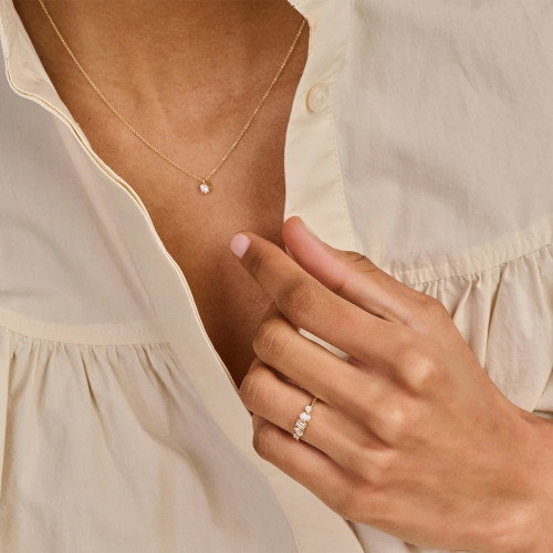 Luxoia - Blush Lab Diamonds Halskette 14k Gelbgold - LG3014Y