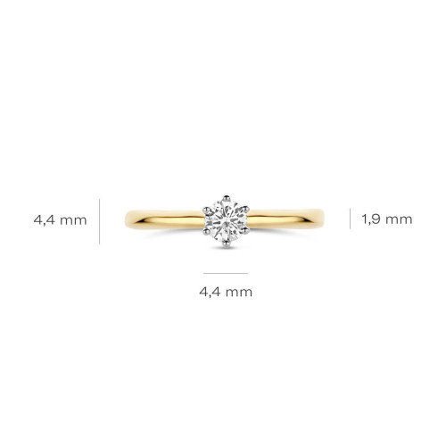 Luxoia - Blush Lab Diamonds Ring 14k Gelbgold - LG1037B