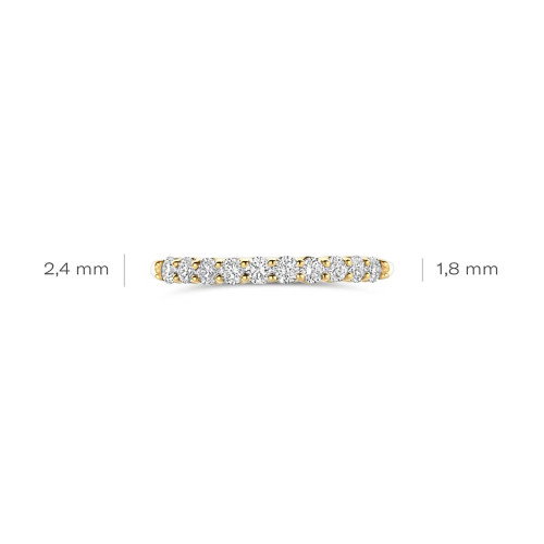 Luxoia - Blush Lab Diamonds Ring 14k Gelbgold - LG1042Y