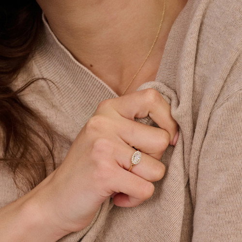 Luxoia - Blush Lab Diamonds Ring 14k Gelbgold - LG1052Y