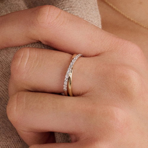 Luxoia - Blush Lab Diamonds Ring 14k Gelbgold - LG1053B