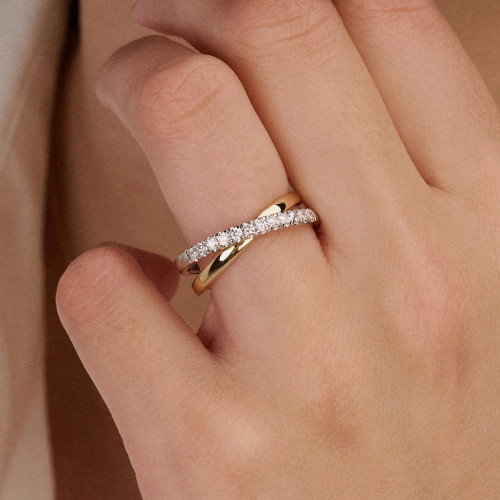 Luxoia - Blush Lab Diamonds Ring 14k Gelbgold - LG1054B