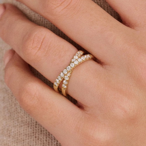Luxoia - Blush Lab Diamonds Ring 14k Gelbgold - LG1055Y