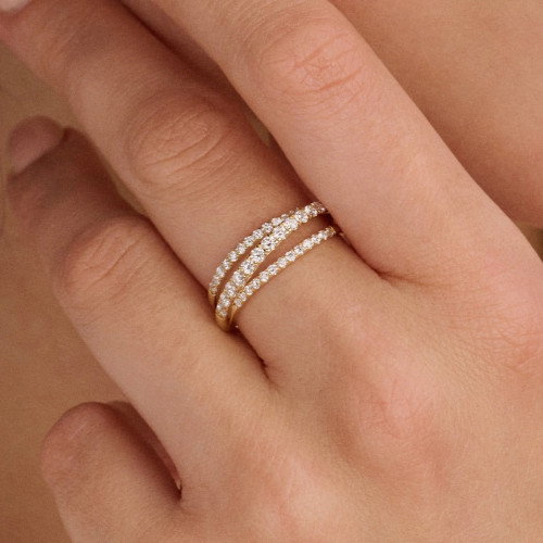 Luxoia - Blush Lab Diamonds Ring 14k Gelbgold - LG1057Y