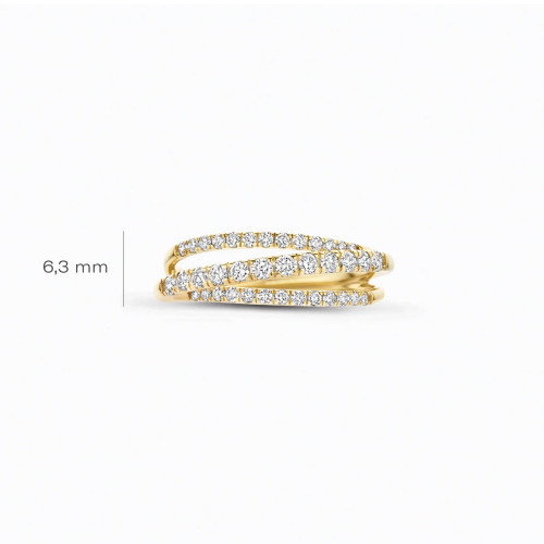 Luxoia - Blush Lab Diamonds Ring 14k Gelbgold - LG1057Y