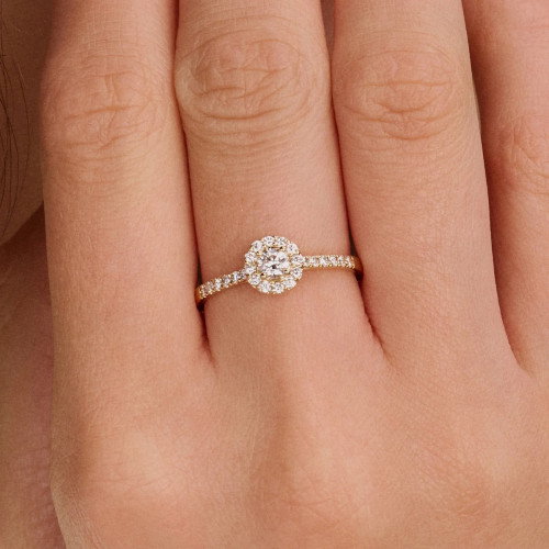 Luxoia - Blush Lab Diamonds Ring 14k Gelbgold - LG1058Y