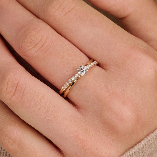Luxoia - Blush Lab Diamonds Ring 14k Gelbgold - LG1059Y