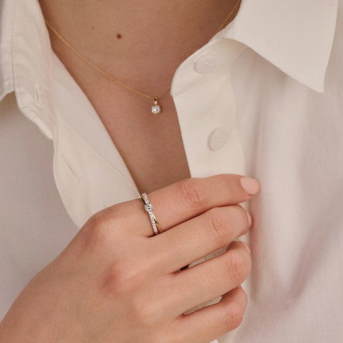 Luxoia - Blush Lab Diamonds Ring 14k Gelbgold - LG1060B