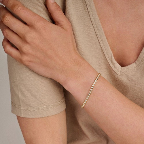 Luxoia - Blush Lab Diamonds Armband 14k Gelbgold - LG2008Y/17