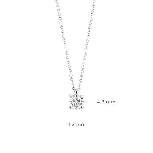 Luxoia - Blush Lab Diamonds Halskette 14k Weissgold - LG3002W