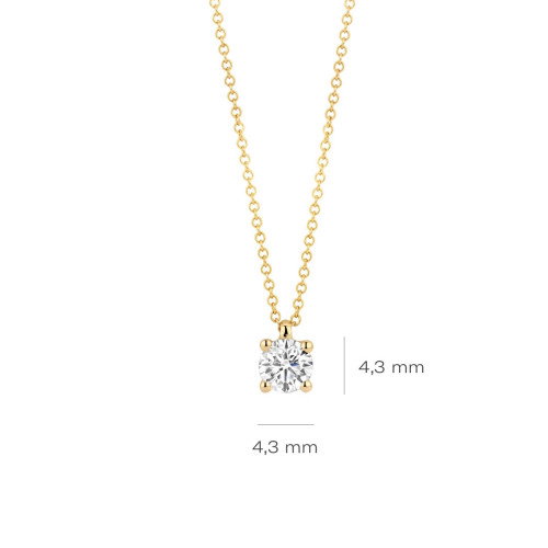 Luxoia - Blush Lab Diamonds Halskette 14k Gelbgold - LG3002Y