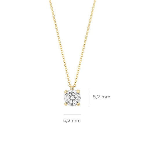 Luxoia - Blush Lab Diamonds Halskette 14k Gelbgold - LG3003Y