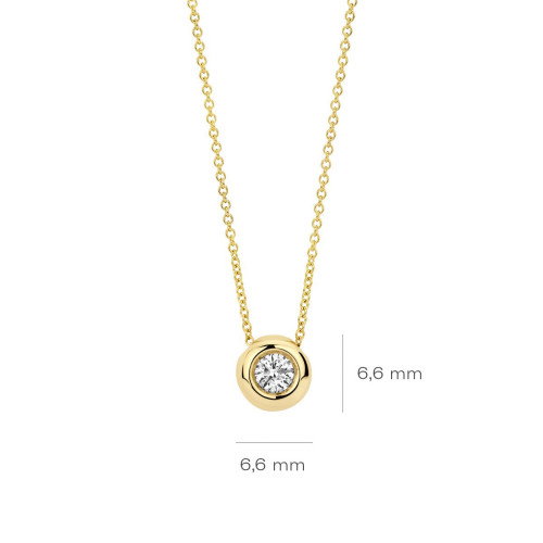 Luxoia - Blush Lab Diamonds Halskette 14k Gelbgold - LG3006Y