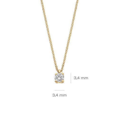 Luxoia - Blush Lab Diamonds Halskette 14k Gelbgold - LG3014Y