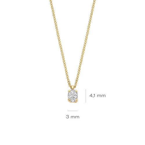 Luxoia - Blush Lab Diamonds Halskette 14k Gelbgold - LG3015Y