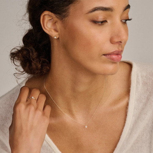Luxoia - Blush Lab Diamonds Halskette 14k Gelbgold - LG3015Y