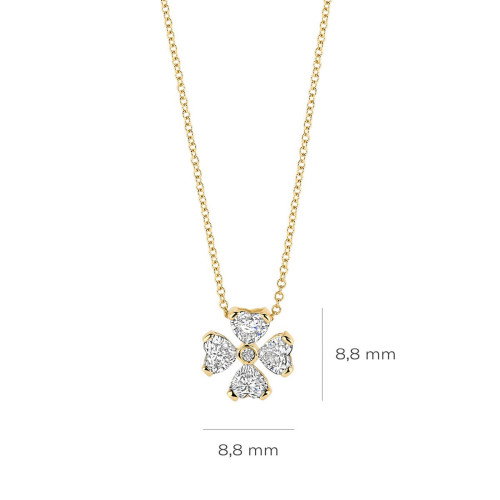 Luxoia - Blush Lab Diamonds Halskette 14k Gelbgold - LG3017Y