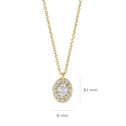 Luxoia - Blush Lab Diamonds Halskette 14k Gelbgold - LG3019Y
