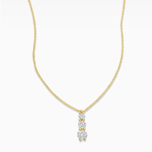 Luxoia - Blush Lab Diamonds Halskette 14k Gelbgold - LG3020Y
