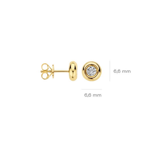Luxoia - Blush Lab Diamonds Ohrstecker 14k Gelbgold - LG7005Y