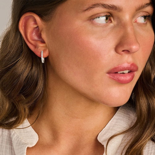 Luxoia - Blush Lab Diamonds Ohrringe 14k Weissgold - LG7008W