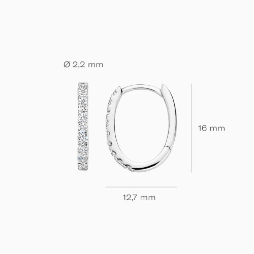 Luxoia - Blush Lab Diamonds Ohrringe 14k Weissgold - LG7008W