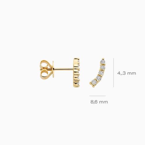 Luxoia - Blush Lab Diamonds Ohrstecker 14k Gelbgold - LG7019Y