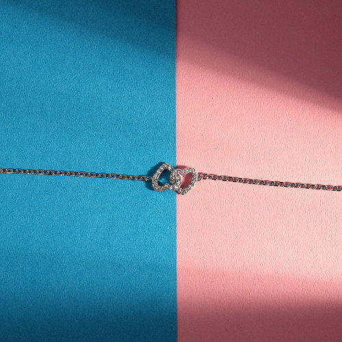 Luxoia - La Petite Story Collection Silver Heart Armband - LPS05AWV01