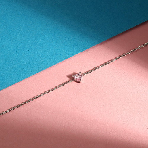 Luxoia - La Petite Story Collection Silver Heart Armband - LPS05AWV10