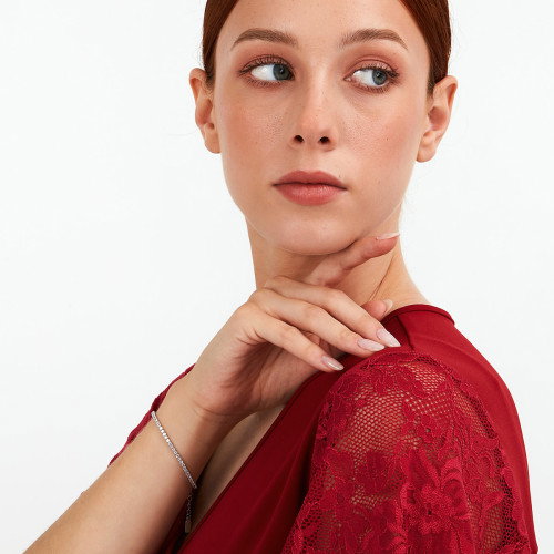 Luxoia - La Petite Story Collection Silver Tennis Armband - LPS05AWV31