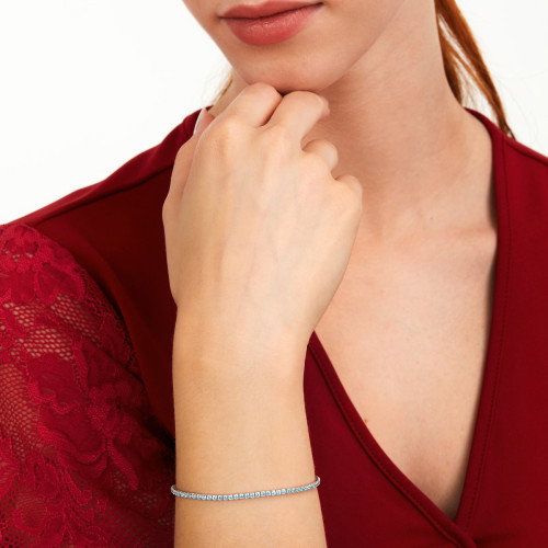 Luxoia - La Petite Story Collection Silver Tennis Armband - LPS05AWV35