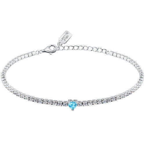 Luxoia - La Petite Story Silver Tennis Heart Armband - LPS05AWV44