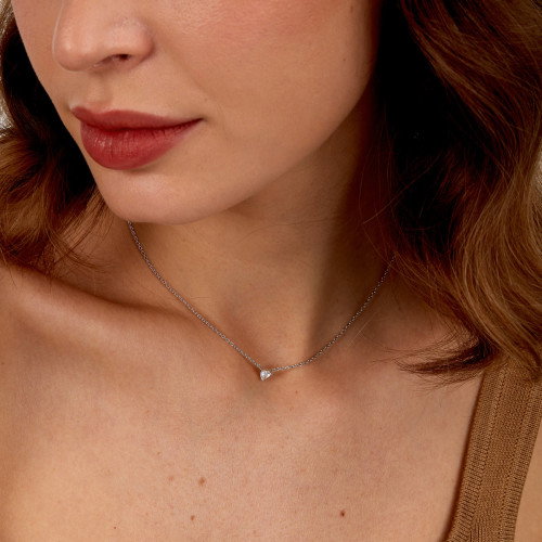 Luxoia - La Petite Story Silver Heart Halskette - LPS10AWV17