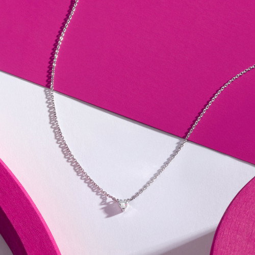 Luxoia - La Petite Story Silver Heart Halskette - LPS10AWV17