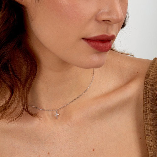 Luxoia - La Petite Story Silver Cross Halskette - LPS10AWV26