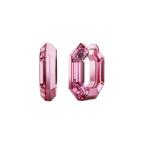 Luxoia - Swarovski Lucent Kreolen Achteckform Klein Rosa - 5680783
