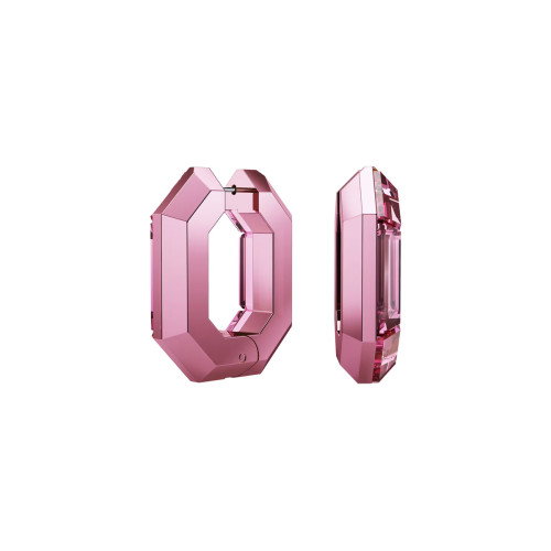 Luxoia - Swarovski Lucent Kreolen Achteckform Klein Rosa - 5680783