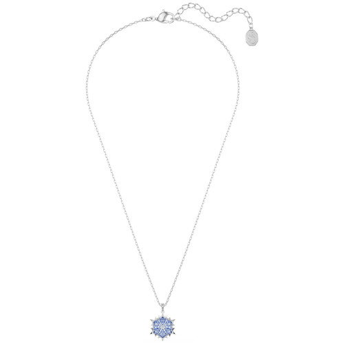 Luxoia - Swarovski Magic Halskette Schneeflocke Blau Rhodiniert - 5735399