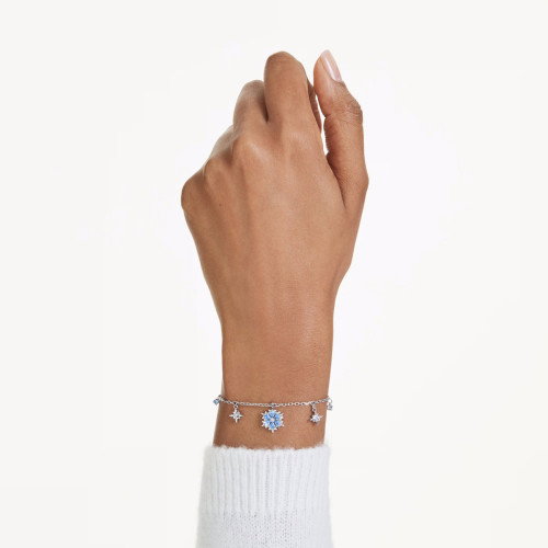Luxoia - Swarovski Magic Armband Schneeflocke Blau Rhodiniert - 5734244