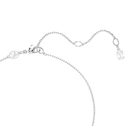 Luxoia - Swarovski Matrix Halskette Verschiedene Schliffe Blau Rhodiniert - 5732265