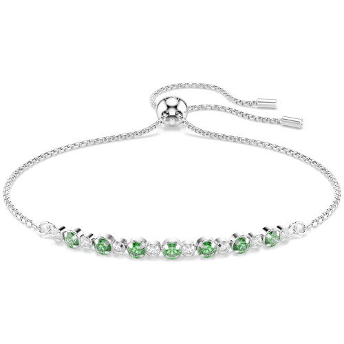 Luxoia - Swarovski Matrix Armband Rundschliff Grün Rhodiniert - 5758987